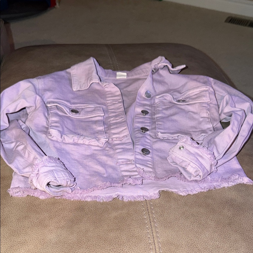 Chic Kids Purple Denim Jacket